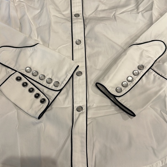 Beautiful Ralph Lauren Western Snap buttons shirt beaded size L cowboy shirt - Picture 6 of 13